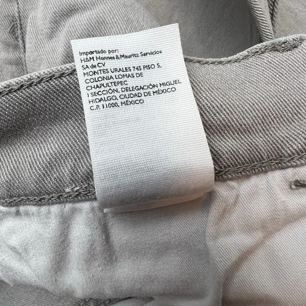 COS Slim Mid Rise Slim Leg Jeans - Light Grey Tagged 30x32